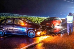 22.10.2024, Eggelsberg, AUT, Unterwegs in Oberösterreich, VU Aufräumarbeiten, LKW und mehrere Autos beteiligt, im Bild die Unfallstelle, Pressefoto Scharinger © 2024, PhotoCredit D. Scharinger